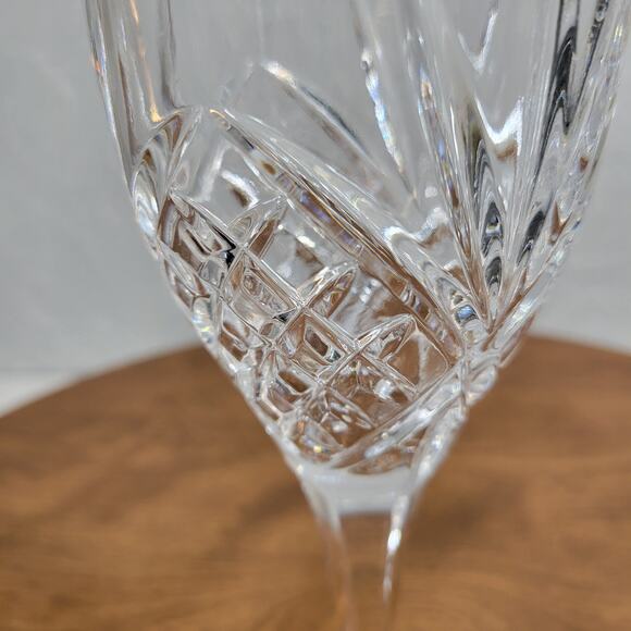 Vintage Shannon Crystal Irish Wine Glasses Goblets Set of 6 Diamond Starburst - Picture 5 of 16